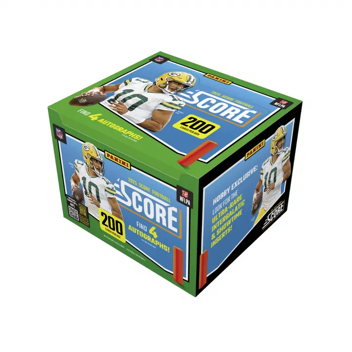 2025 Panini Score Football Hobby Box, Collectible Cards, 10 Parallels