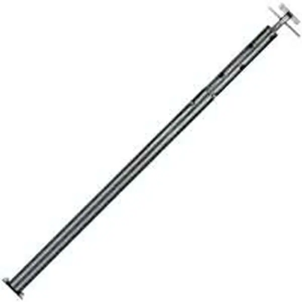 Prime Steel JP55 Adjustable Jackpost Floor Support for Concrete/Wood, 2ft10in-4ft7in Height Adjuster, Steel Plates + Pins, Turning Handle, Corrosion-Resistant Paint, 12.00 lbs, 33.25x5.00x3.00in Dimensions