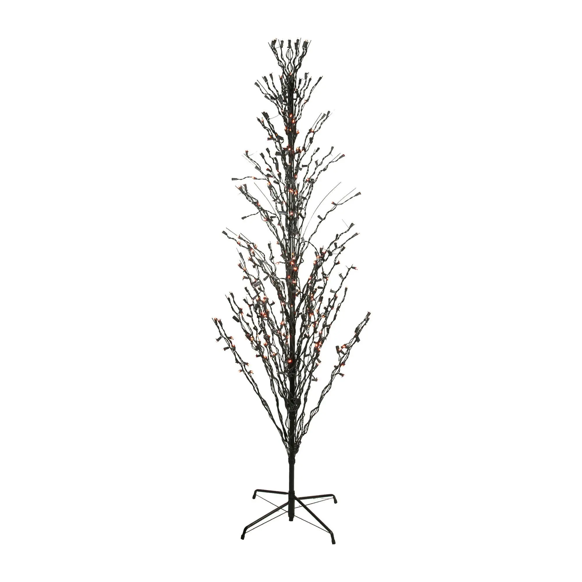Northlight 9' Lit Cascade Halloween Twig Tree O range Lights