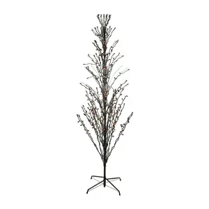 Northlight 9' Lit Cascade Halloween Twig Tree O range Lights