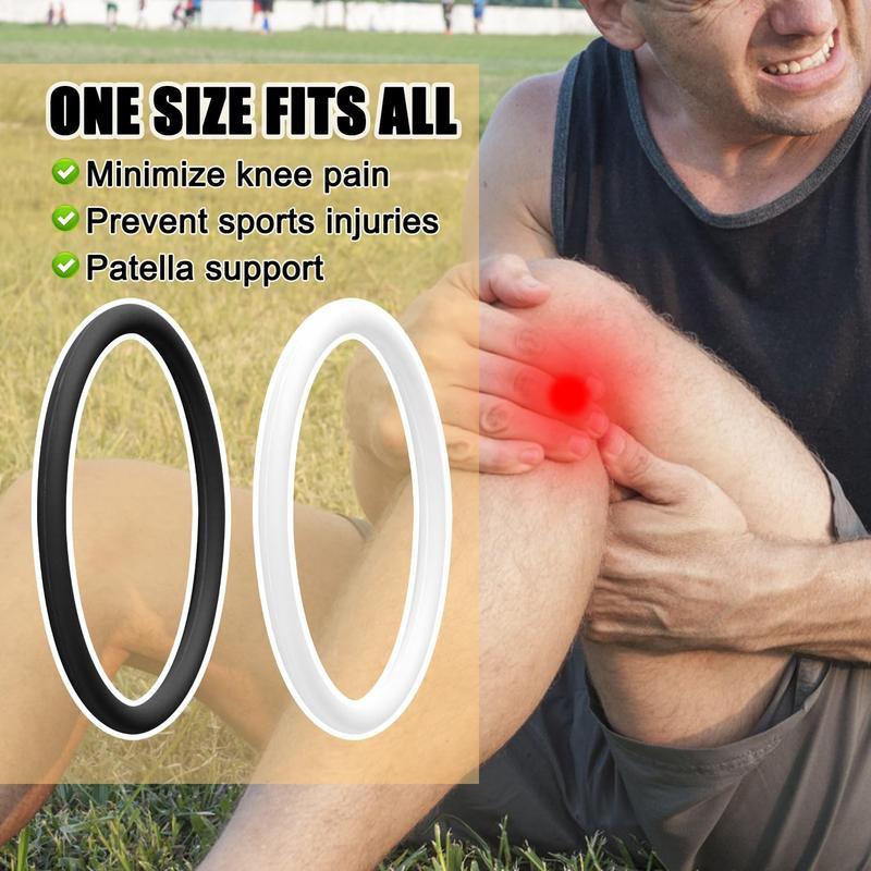 Silicone Patellar Tendon Support Straps Breathable Knee Bands for Basketball Running & Sports Stabilizing Patella Belt for Men Women Workouts Durable & Stylish