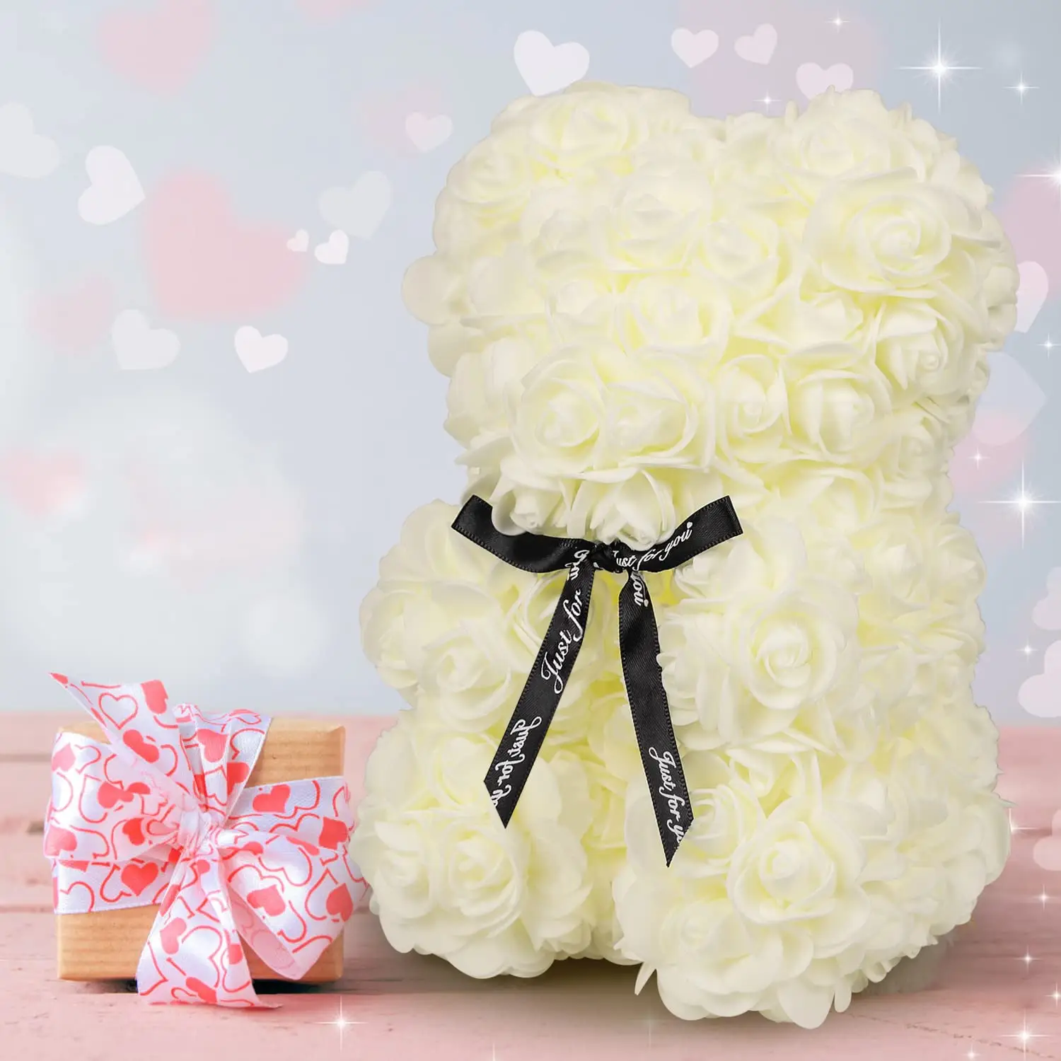 Bear Design Artificial Flower, 1 Piece Forever Rose Teddy Bear, Creative Birthday Gift for Him/her, Birthday Gifts, Confession Gifts