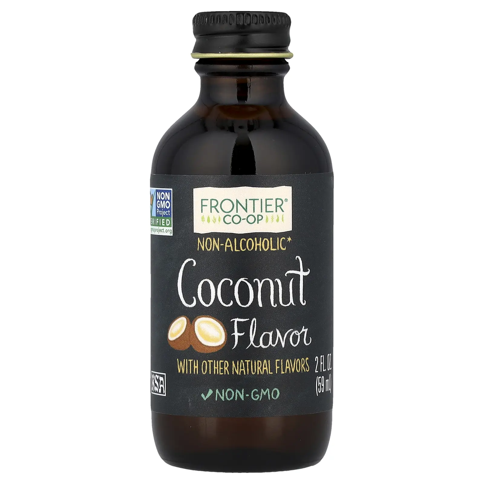 Frontier Co-op Coconut Flavor, Non-Alcoholic, 2 fl oz (59 ml)