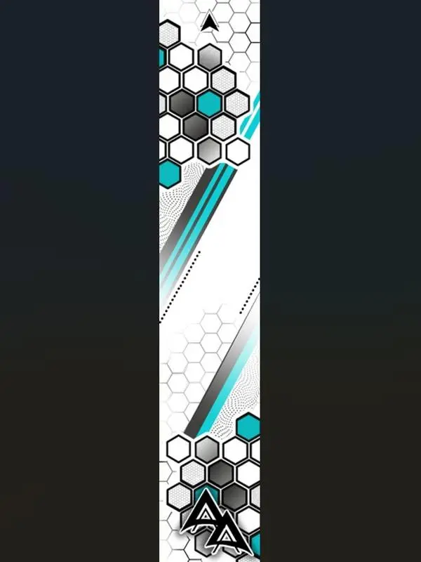 APA PARALLEL HEX SERIES ARROW WRAPS - TEAL