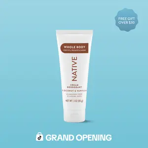 NATIVE Whole Body Deodorant Cream – Aluminum-Free, All-Day Odor Protection