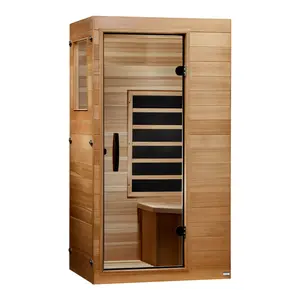 Dynamic Saunas Elite 1 Person Compact Ultra Low EMF FAR Infrared Home Sauna
