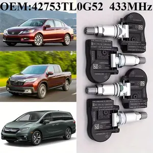 1Pcs/4Pcs OEM#42753TL0G52 #433MHz TPMS/TIRE PRESSURE SENSOR Car Tire Sensor Fit For #HONDA:ACCORD(13-15) JAZZ/HYBIRD(14-15) LEGEND(16-17) RIDGELINE(17-21) PILOT(16-21) ODYSSEY(18-21) ODYSSEY-TOURING(18-20) #ACURA:RDX(16-17) CDX(2017-2020/06)