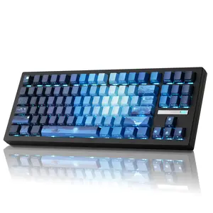 ZORNHER ZH870 Wireless Mechanical Gaming Keyboard - Linear Switches, Hot-Swap, RGB Lights, Custom Keys, PBT Caps, Father's Day Gift Idea