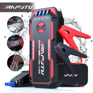 12V 3000A Portable Car Battery Jump Starter with Air Compressor, W100 Jumpstarter Charger Equipped with LED Light & Automotive First Aid Kit, Essential for Daily Driving & Road Trips