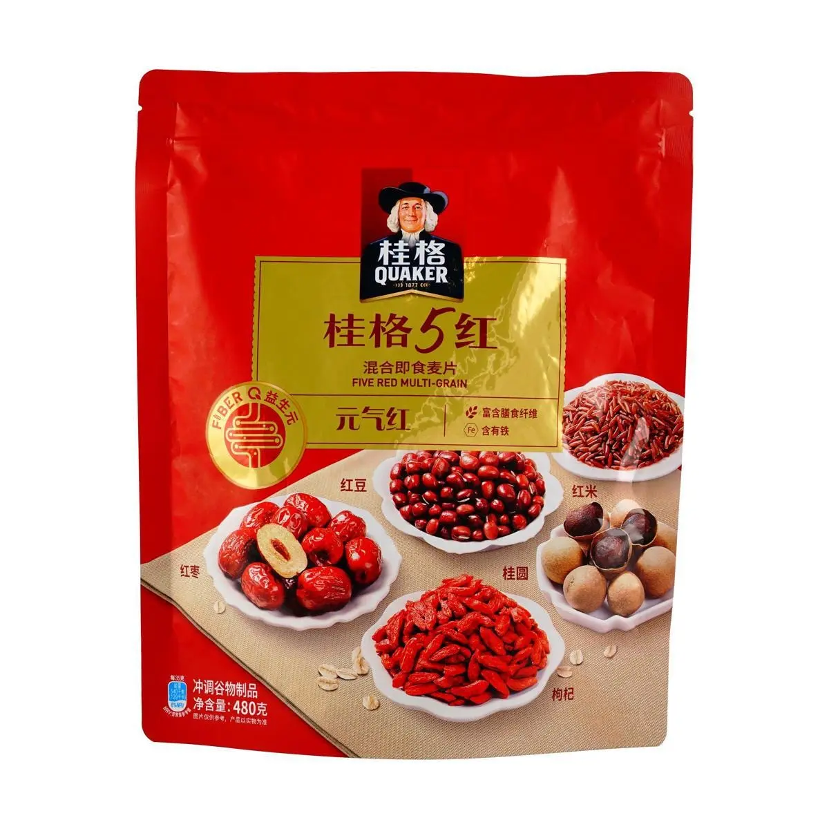 QUAKER 5 Red Mixed Instant Oatmeal, 16.93 oz QUAKER 5 Red Mixed Instant Oatmeal, 16.93 oz