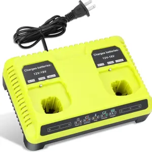12V-18V 2A Smart Dual Chemistry Battery Charger P117 RBC3822 for Ryobi Home Improvement Power Tool Batteries, Solar & Wind Power Charge Controller Accessory