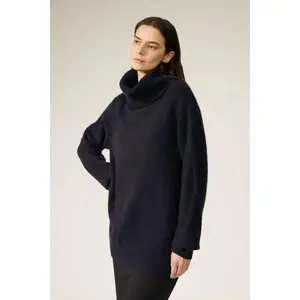 Sui Turtle Neck Oversized Cashmere Sweater
