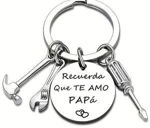 Keychain "Recuerda Que Te Amo Papa" Spanish Phrase Perfect for Dad Keychain great father's day gift birthday valentines day Limited Edition Accessory keychains keychain for car keys