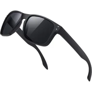 Polarized Sunglasses Men Womens - Retro Square Sun Glasses for Fishing Driving UV Protection