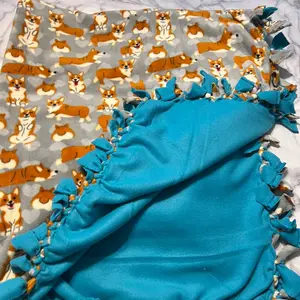 Corgi Tie blanket