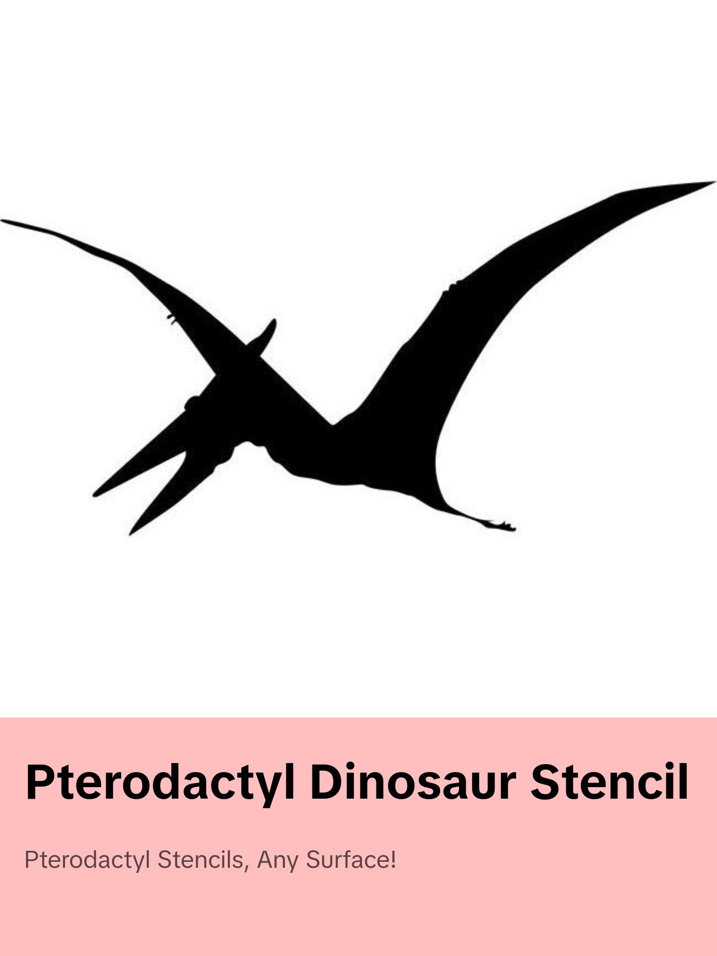 Pterodactyl Dinosaur Stencil Pterodactyl Dinosaur Stencil
