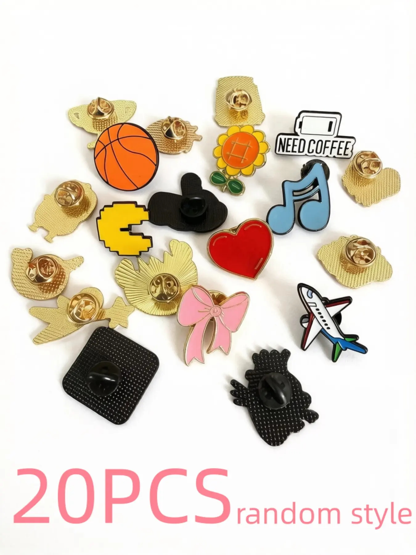 Cute Random Japanese Style Brooches for Bags, Clothes & Accessories Decoration, All Season Casual Fashion Accessory, Lapel Pin, Flower Alloy Brooch Pin