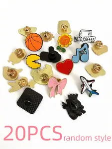 Cute Random Japanese Style Brooches for Bags, Clothes & Accessories Decoration, All Season Casual Fashion Accessory, Flower Brooch Pin