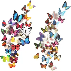 43 count Butterfly Wall Sticker  Butterflies Decor  for Removable Mural Stickers  Bedroom Decoration