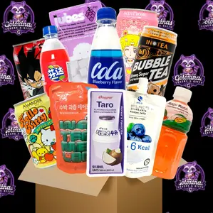 Asian Drink Box 8 Drinks Milk Carbonated Jelly Juice Energy Drinks Multipack Variety Pack