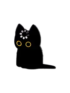 Adorable Animal Design Zinc Alloy Pin,Perfect Accessory for Backpacks & Briefcases, Cute Cartoon Downtime Cat Brooch for All Seasons