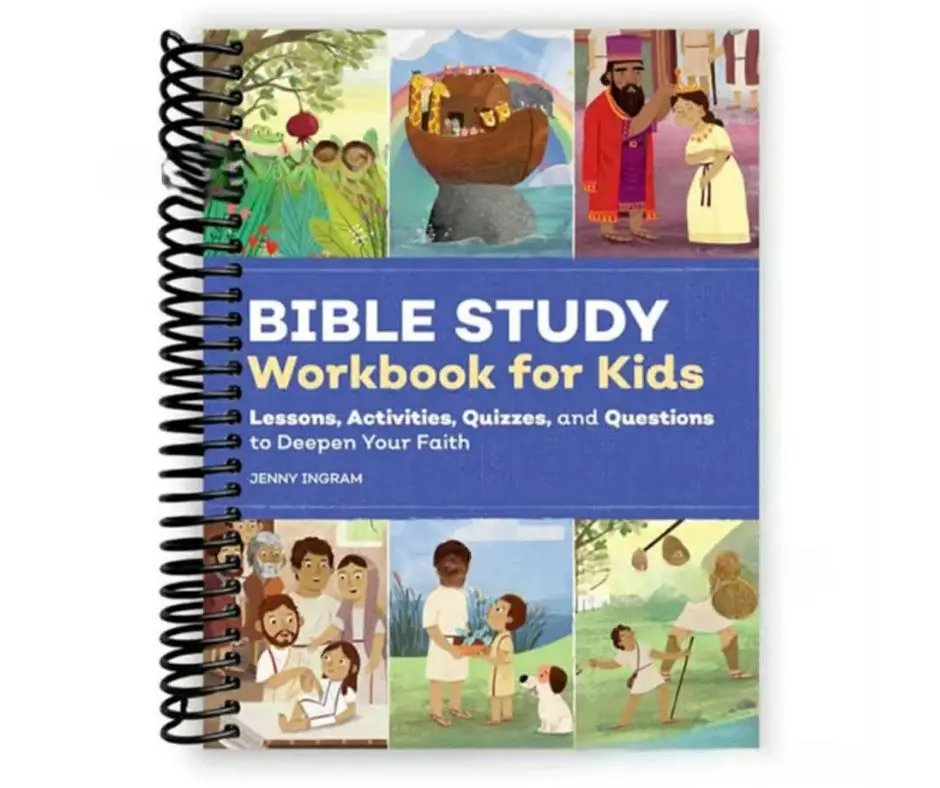 Christian Bible Study Spiral Workbook For Kids Lessons Activities Quizzes Biblical Understanding