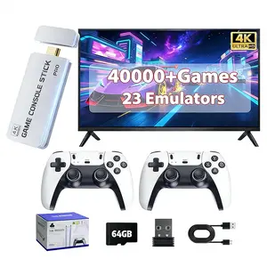 2026 Mass Games Retro Game Console with 40000+ Built-in Games 19 Emulators 2 Wireless Controllers 4K Output & 64GB SD Card Perfect for Kids & Adults Portable Gaming System TikTokShopBlackFriday