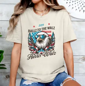 Funny Har.ris Wa.lz Shirt - Ball.z To The W.alz Tee - Har.ris W.alz 2024 Tshirt - Sung.lasses Eagle Election Shirt