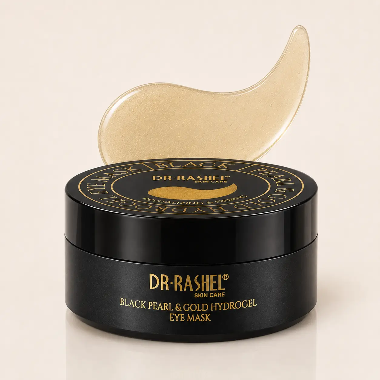 DR.RASHEL Black Pearl use & Gold Hydrogel Under Eye Patches, 60 PCS / 30 Pairs, Hydrating, Revitalizing & Firming Eye Masks night avocado bag care Soothing