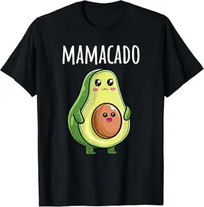 100% Cotton Unisex Pregnancy Announcement Shirts Women Mom Funny Mamacado T-Shirt