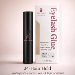 OMBRA DI NEBBIA Eyelash Glue 5ml High-Quality Waterproof Clear Formula with Unique Nebbia Design for Secure Eyelash Application