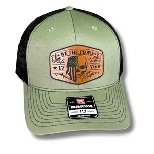 We the People 1776 Hex Patch Hat - Choose Hat Style and Colors - SnapBack, Fitted, Ponytail Cap