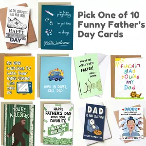 Funny Father’s Day Card – Classic Dad Sneakers No One Could Ever Fill Your Shoes Card – Humorous Thank You Card for Dad – Cute Minimalist Design Greeting Card for Father