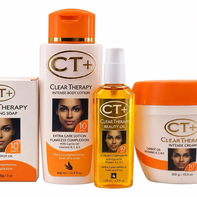 Ct + clear therapy 4 piece set with carrot oil