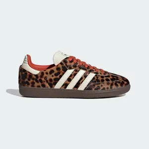 (Women's Size )  JI2734 adidas Samba OG Red Leopard Athletic shoes