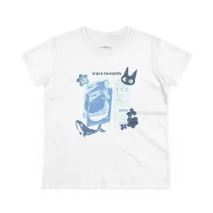 Wave To Earth Inspired Indie Band Shirt, Playful Ocean Breeze Korean Music Tee, Aesthetic Earthy Tones Graphic Outfit, Trendy Global Indie Fan Design, Premium Oversized Kpop Aesthetic Gift