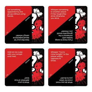50 Piece Adult Party Drinking Game Cards, Funny Dare Challenge Card Games, Perfect for Friends, Couples, Game Night, Icebreaker, 18+