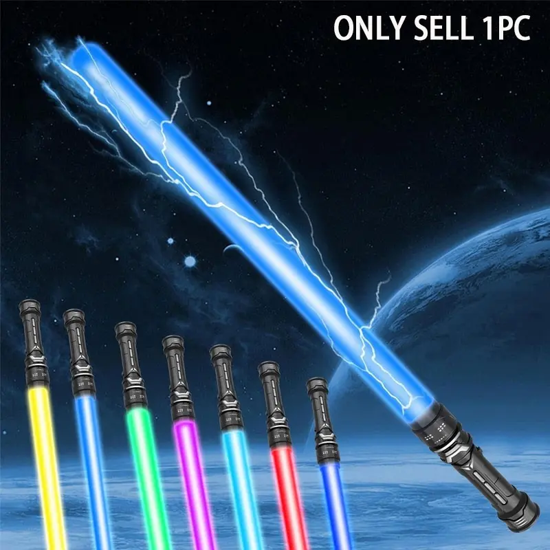 Light Saber Duel Toy, New Pixel Light Saber, Light Up Saber, Light Up Sword Saber, 7 RGB Colors, Aaa Batteries Required, Sound Effects, Abs Material, Safe, Expandable, Gift for Adults & Kids