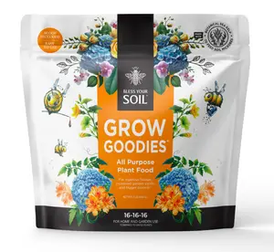 Grow Goodies All Purpose Plant Food : High Potency NPK : Instant Feed : Kelp + Yucca Extract : Water Soluble