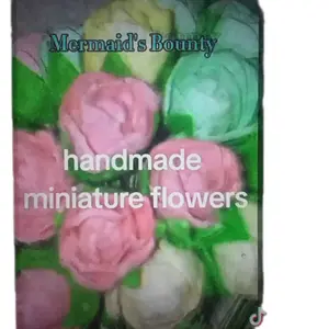 Handcrafted miniature paper flowers