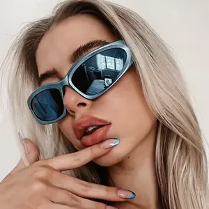 3 Pack New Arrival Unisex Sunglasses, Punk Style Unique Oval Goggle Shades, Colorful Mirror Lens Y2K Aesthetic Eyewear with UV400 Protection for Women & Men