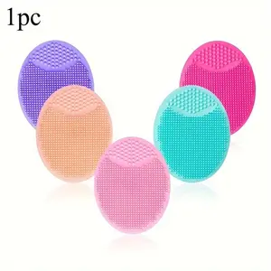 1pc Silicone Face Washing Brush, Facial and Bath Cleaning Tool, Soft and Comfortable Massage Suction Cup Facial Cleansing Brush, Skin-friendly Massage Convenient Facial Cleansing Brush, Bath Brush, Facial Cleansing Brush