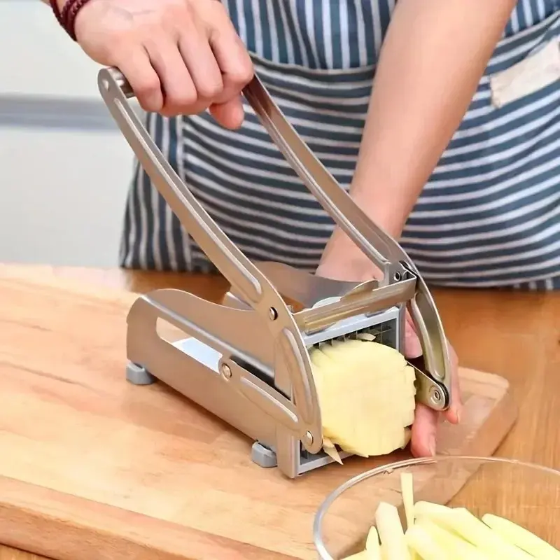 Stainless Steel Vegetable Cutter Manual Kitchen Slicer Fruit and Vegetable Chopper