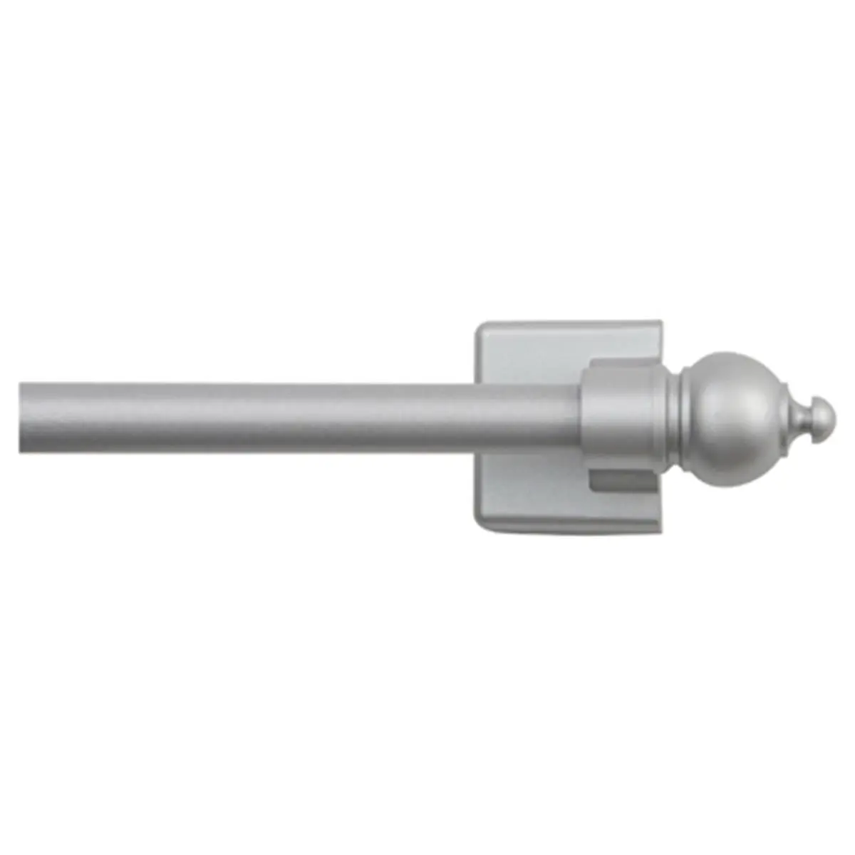 Kenney Mfg Petite Cafe Magnetic Rod, Satin Silver Finish, Adjustable 16-28 in, Heavy Duty for Doors, Windows, Refrigerators, Tool Boxes, Washers, Dryers, No Tools Required, Adjustable Size, Steel Surface, Attach To Any Steel Surface, Single Rod, Tool Boxe