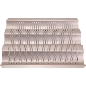 Baguette Pan Bread Tray 10-inch French Bread Mold for Baking Bread Non-Stick Baking Mould