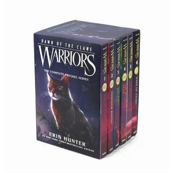 Warriors: Dawn of the Clans Fantasy Adventure Box Set - Erin Hunter, HarperCollins, English Thrilling Prequel Mixed Media Paperback, Nationally Bestselling Series, 7.8" h x 5.3" l x 4.9" w, 3.25 lbs