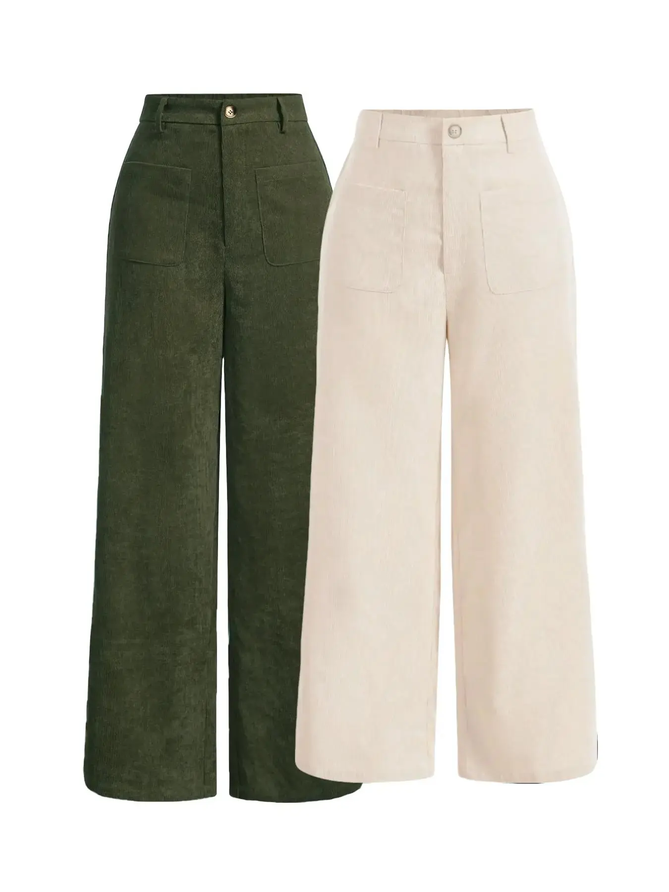 Army Green*1 pc+Apricot*1 pc