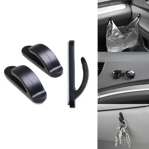 4 Self-Adhesive Car Hooks, Easy Installation Car Organizers, Car Backseat Organizer, Durable Car Accessories for Bags and Wallets, Convenient Use