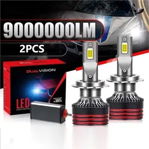 Two-Piece Set M8pro H1/h4/h7/h11/800/9005/9006/9012 LED Ultra-Bright Car Headlights, Canbus 12V Fog Lights, 9000000 Lumens, 6000k Automotive Leds