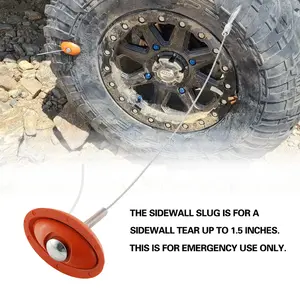 Atv Sxs Rzr Side Wall Tire Repair Kit, Tire Patch Repair Kit, Emergency Tire Repair with Side Wall Slug, Abs Material, for Most Vehicles, Off-Road & Outdoor Use